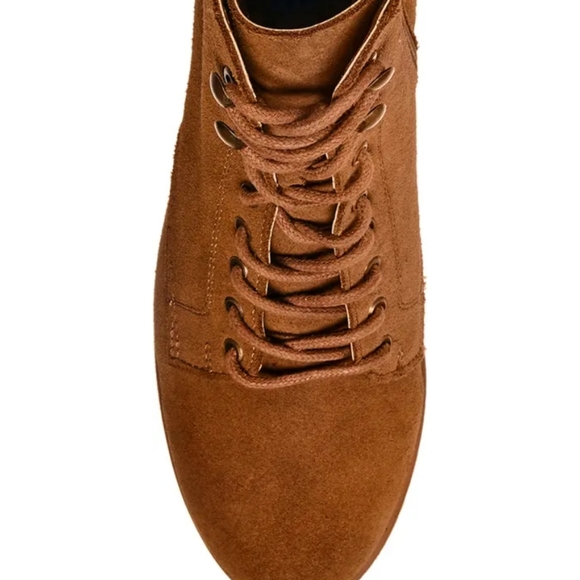 Anne Klein Abott Combat Boots Cognac -8.5 - Picture 6 of 13